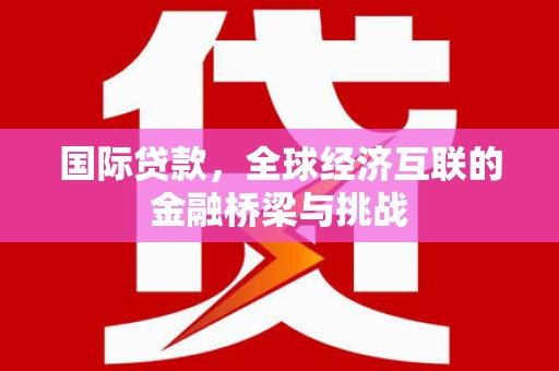 扶绥国际贷款，全球经济互联的金融桥梁与挑战