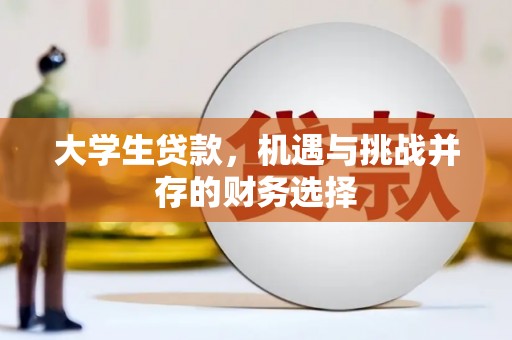 扶绥大学生贷款，机遇与挑战并存的财务选择