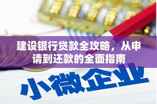 扶绥建设银行贷款全攻略，从申请到还款的全面指南