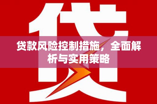 扶绥贷款风险控制措施，全面解析与实用策略