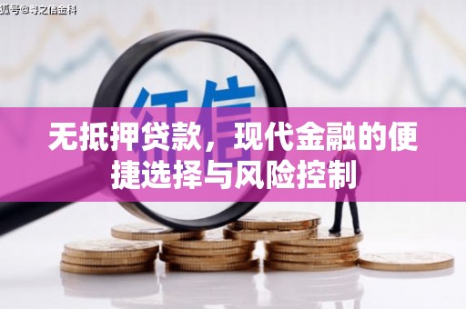 扶绥无抵押贷款，现代金融的便捷选择与风险控制