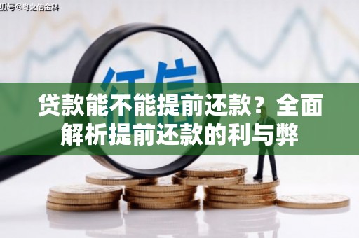 扶绥贷款能不能提前还款？全面解析提前还款的利与弊