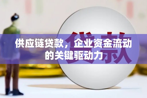 扶绥供应链贷款，企业资金流动的关键驱动力