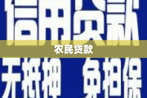 扶绥农民贷款