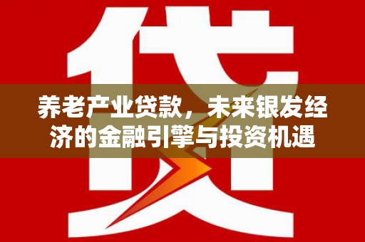 扶绥养老产业贷款，未来银发经济的金融引擎与投资机遇