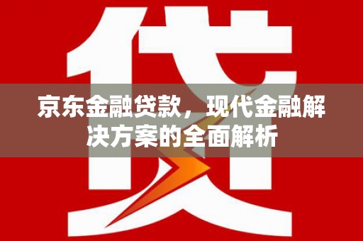 扶绥京东金融贷款，现代金融解决方案的全面解析