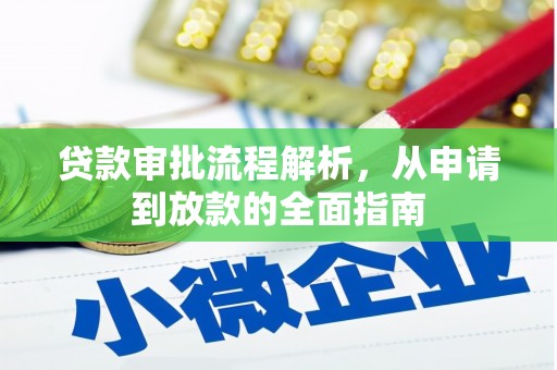 扶绥贷款审批流程解析，从申请到放款的全面指南