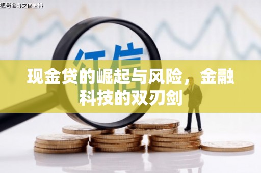 扶绥现金贷的崛起与风险，金融科技的双刃剑