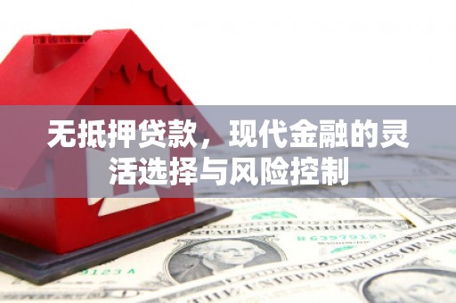 扶绥无抵押贷款，现代金融的灵活选择与风险控制