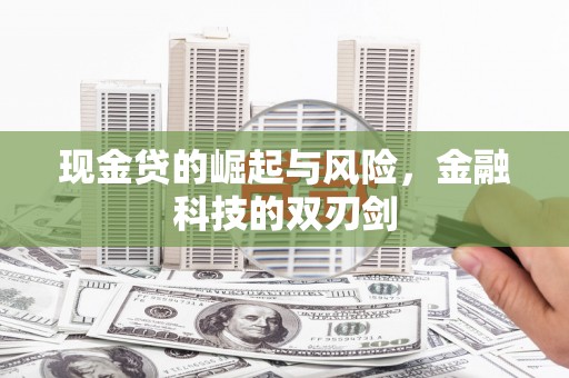 扶绥现金贷的崛起与风险，金融科技的双刃剑