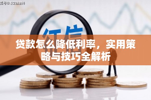 扶绥贷款怎么降低利率，实用策略与技巧全解析