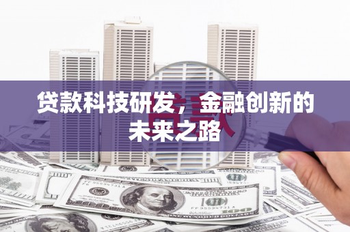 扶绥贷款科技研发，金融创新的未来之路