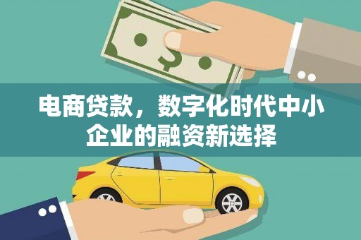 扶绥电商贷款，数字化时代中小企业的融资新选择
