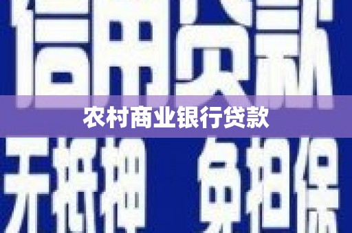 扶绥农村商业银行贷款
