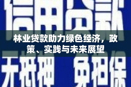 扶绥林业贷款助力绿色经济，政策、实践与未来展望