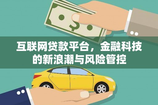 扶绥互联网贷款平台，金融科技的新浪潮与风险管控