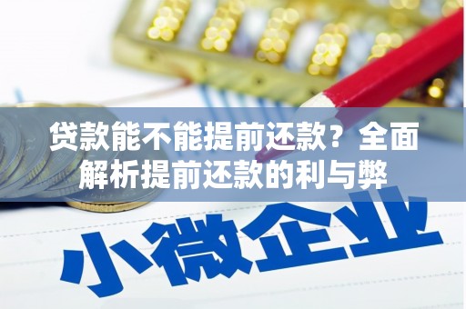 扶绥贷款能不能提前还款？全面解析提前还款的利与弊