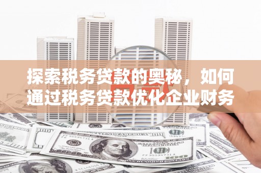扶绥探索税务贷款的奥秘，如何通过税务贷款优化企业财务