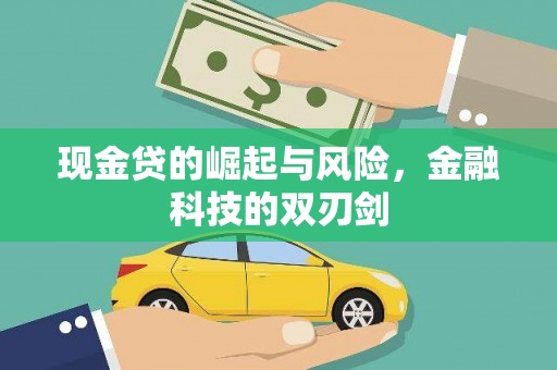 扶绥现金贷的崛起与风险，金融科技的双刃剑
