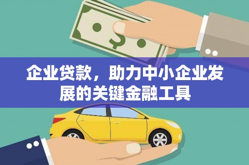 扶绥企业贷款，助力中小企业发展的关键金融工具