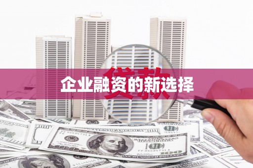 扶绥企业融资的新选择