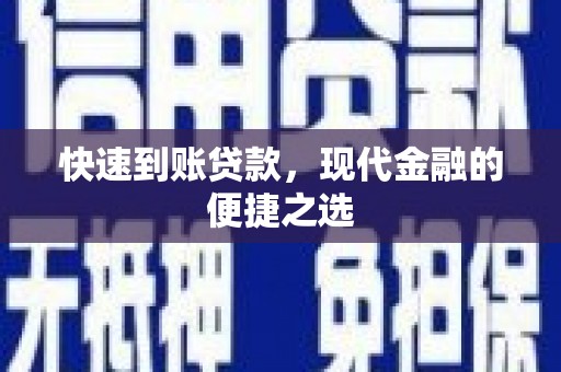 扶绥快速到账贷款，现代金融的便捷之选