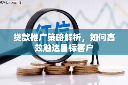 扶绥贷款推广策略解析，如何高效触达目标客户