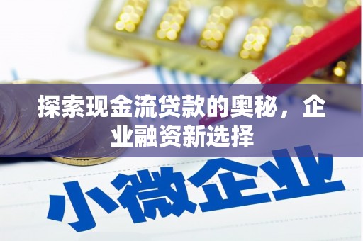 扶绥探索现金流贷款的奥秘，企业融资新选择