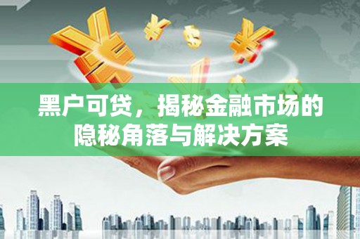 扶绥黑户可贷，揭秘金融市场的隐秘角落与解决方案