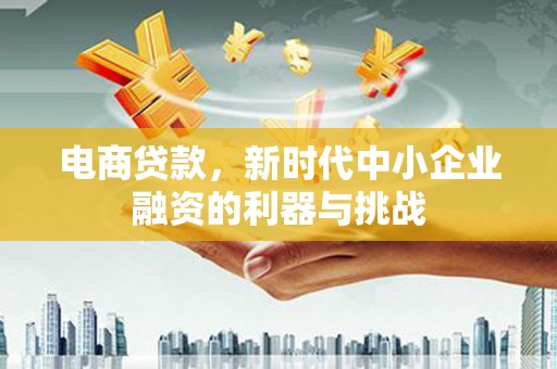 扶绥电商贷款，新时代中小企业融资的利器与挑战