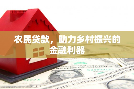 扶绥农民贷款，助力乡村振兴的金融利器