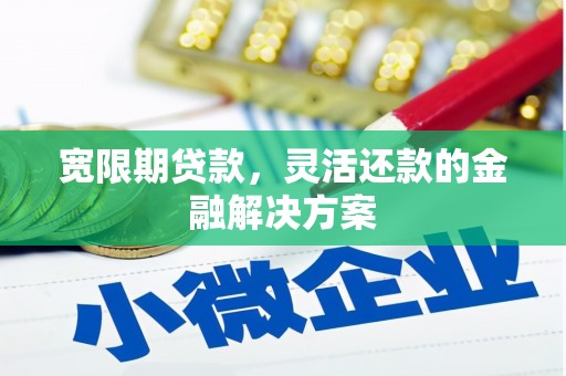 扶绥宽限期贷款，灵活还款的金融解决方案
