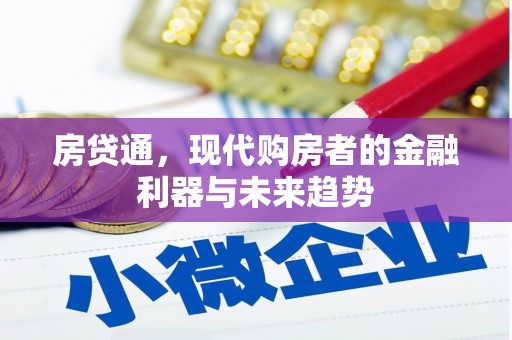扶绥房贷通，现代购房者的金融利器与未来趋势