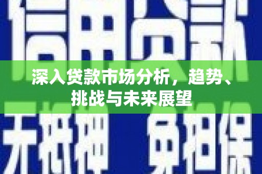 扶绥深入贷款市场分析，趋势、挑战与未来展望