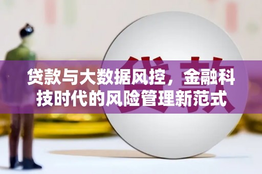 扶绥贷款与大数据风控，金融科技时代的风险管理新范式