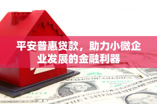扶绥平安普惠贷款，助力小微企业发展的金融利器
