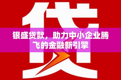 扶绥银盛贷款，助力中小企业腾飞的金融新引擎
