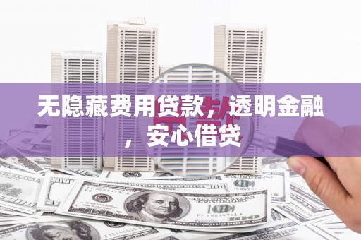 扶绥无隐藏费用贷款，透明金融，安心借贷