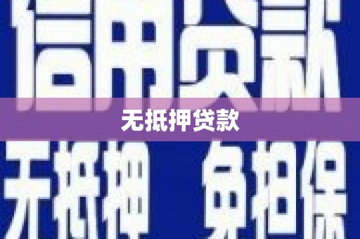 扶绥无抵押贷款