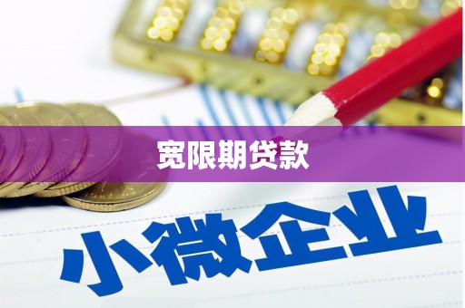 扶绥宽限期贷款