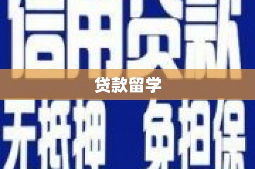 扶绥贷款留学