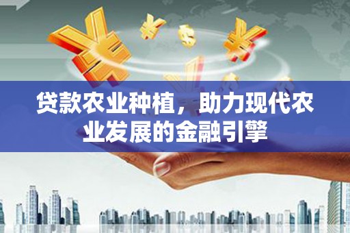 扶绥贷款农业种植，助力现代农业发展的金融引擎