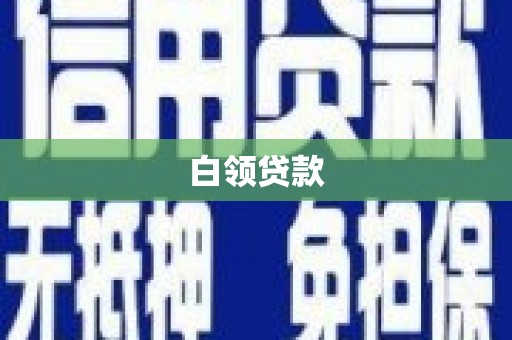 扶绥白领贷款
