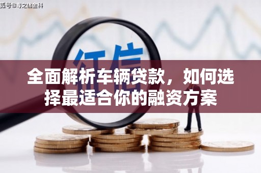 扶绥全面解析车辆贷款，如何选择最适合你的融资方案