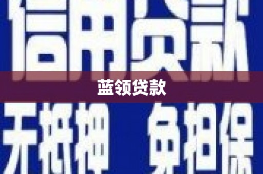 扶绥蓝领贷款