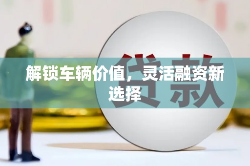 扶绥解锁车辆价值，灵活融资新选择