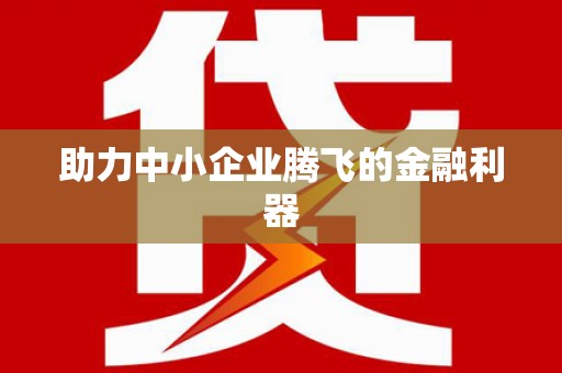 扶绥助力中小企业腾飞的金融利器