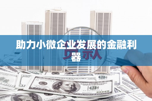 扶绥助力小微企业发展的金融利器