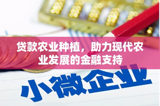 扶绥贷款农业种植，助力现代农业发展的金融支持