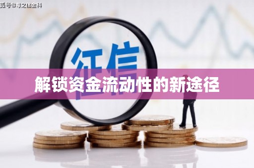扶绥解锁资金流动性的新途径